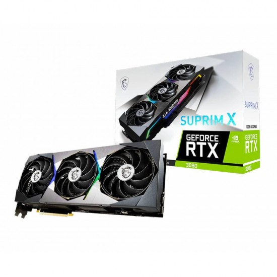 MSI NVIDIA GeForce RTX 3080 SUPRIM X LHR 10 GB GDDR6X 320 Bit Ekran Kartı