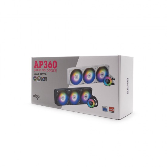 AIGO AP360 ARGB 360mm Siyah Sıvı Soğutucu AIGO AP360 ARGB 360mm Siyah Sıvı Soğutucu
