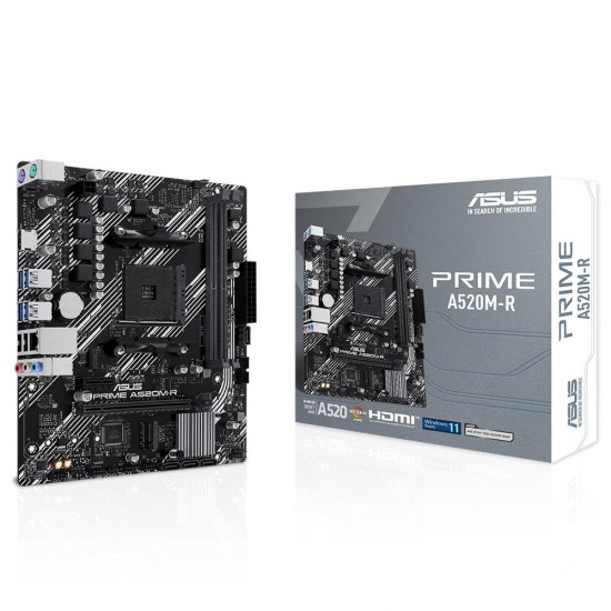 ASUS PRIME A520M-R 5100Mhz OC DDR4 Soket AM4 M.2 HDMI mATX Anakart ASUS PRIME A520M-R 5100Mhz OC DDR4 Soket AM4 M.2 HDMI mATX Anakart