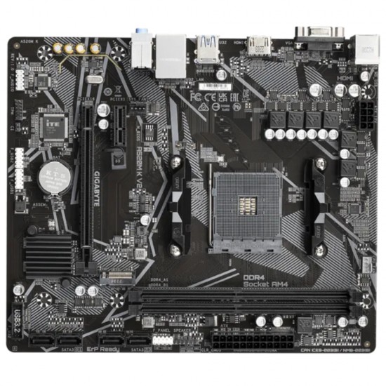 GIGABYTE A520M K V2 5100MHz(OC) DDR4 Soket AM4 M.2 HDMI D-Sub mATX Anakart GIGABYTE A520M K V2 5100MHz(OC) DDR4 Soket AM4 M.2 HDMI D-Sub mATX Anakart