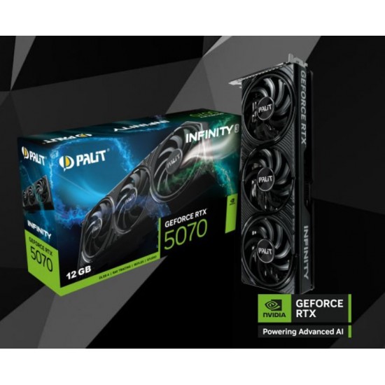 Palit GeForce RTX 5070 INFINITY 3 12GB GDDR7 192 Bit DLSS 4 Ekran Kartı Palit GeForce RTX 5070 INFINITY 3 12GB GDDR7 192 Bit DLSS 4 Ekran Kartı